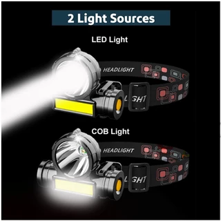 L-108 flashlightพกพา ไฟฉายคาดหัว ตัวเล็ก สว่างมากUSB Rechargeable 3โหมด