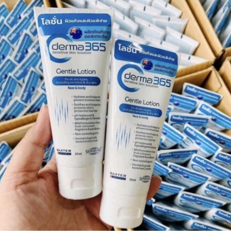 Derma365 Gentle Lotion ครีมบำรุงผิวหน้าและผิวกาย  50 ml.