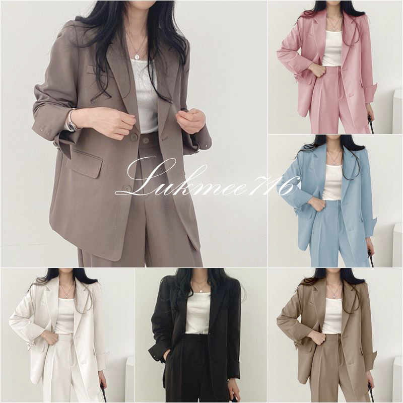 ชุดสูทผู้หญิง ชุดออฟฟิต แบบขายแยก กางเกง และเสื้อ มีไซล์ถึง 3xl รุ่น SUIT-05 by lukmee716
