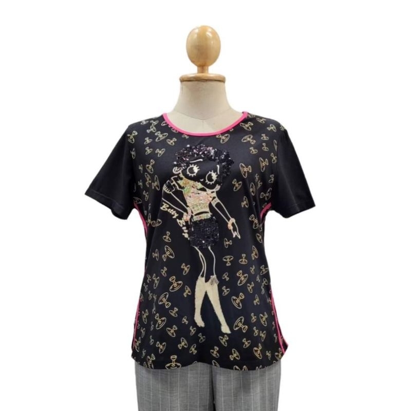 Betty Boop Sequin-Trim T-shirt
