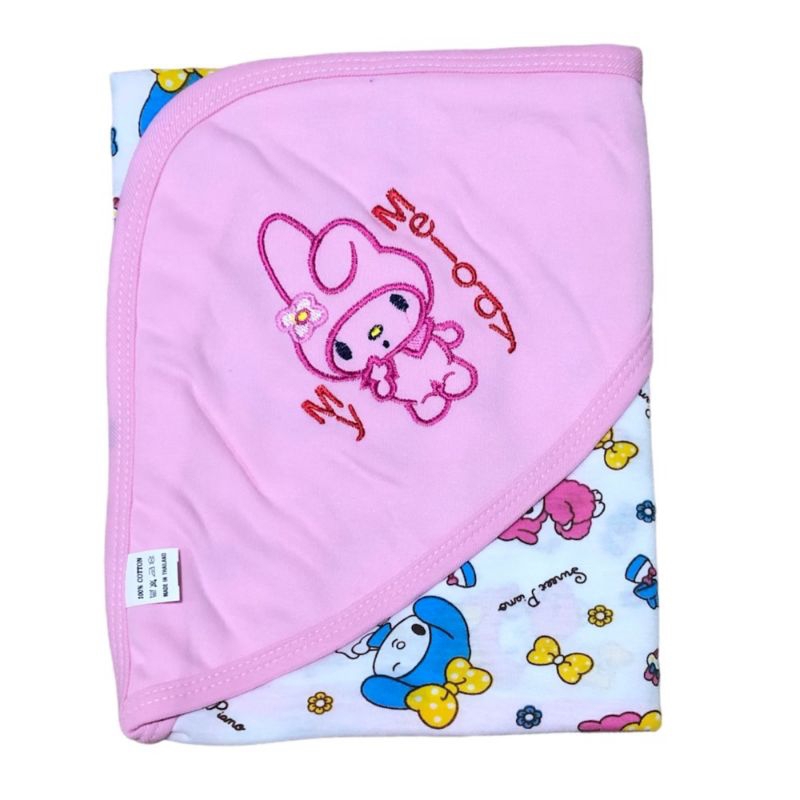 ผ้าห่อตัวคอตตอน 67 ลายการ์ตูน เลือกลายได้ ลายผ้าเปลี่ยนตามรอบโรงงานผลิต