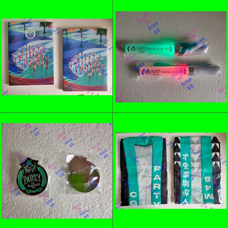 ของที่ระลึก CGM48 Special Stage Boxset Cheki Cgm เธียเตอร์ PARTY ga Hajimaru yo เสื้อ หนังสือ แท่งไฟ เข็มกลัด Acrylic