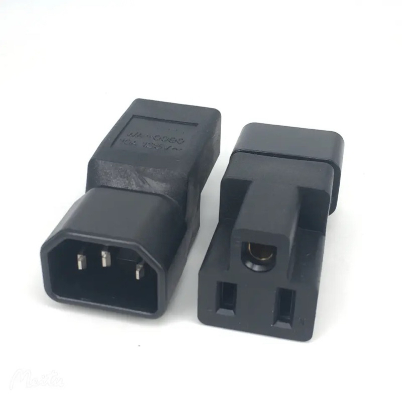 A036 IEC 320 C14ถึง Nema 5-15R AC Adapter, C14 To 5-15R USA 3อะแดปเตอร์ IEC 3 USA 3หญิง AC Converter