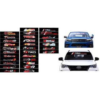 สติ๊กเกอร์บังแดด TOYOTA TRD  มีชำระปลายทาง