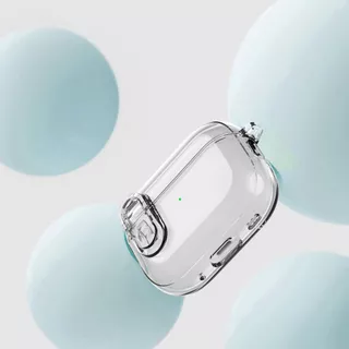 เคสแอร์พอด Pro3 (AirPods4) รุ่นที่ 4 3 2 1 Proเคสใส เคสโปรงใส ฝาครอบ คลิปล็อค (Model.21)