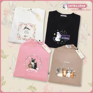 Jarikashop - เสื้อยืดลาย Rabbit garden ( งานป้าย.. Jarika ) ( จ165 ) (1/1)