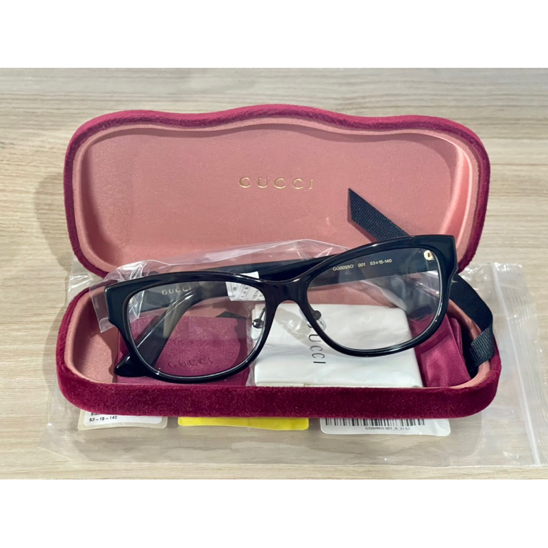 *Unused* แว่นสายตา GUCCI รุ่น GG0098O 001 BLACK GLASSES
