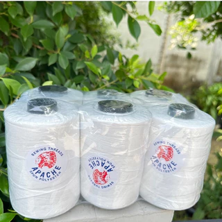 [[ 1 แพ็ค 6 หลอด ]] ด้ายเย็บกระสอบ เย็บถุง ด้ายมัดไส้กรอก เบอร์20/6 สีขาวออฟไวท์ ขนาด 250 กรัม