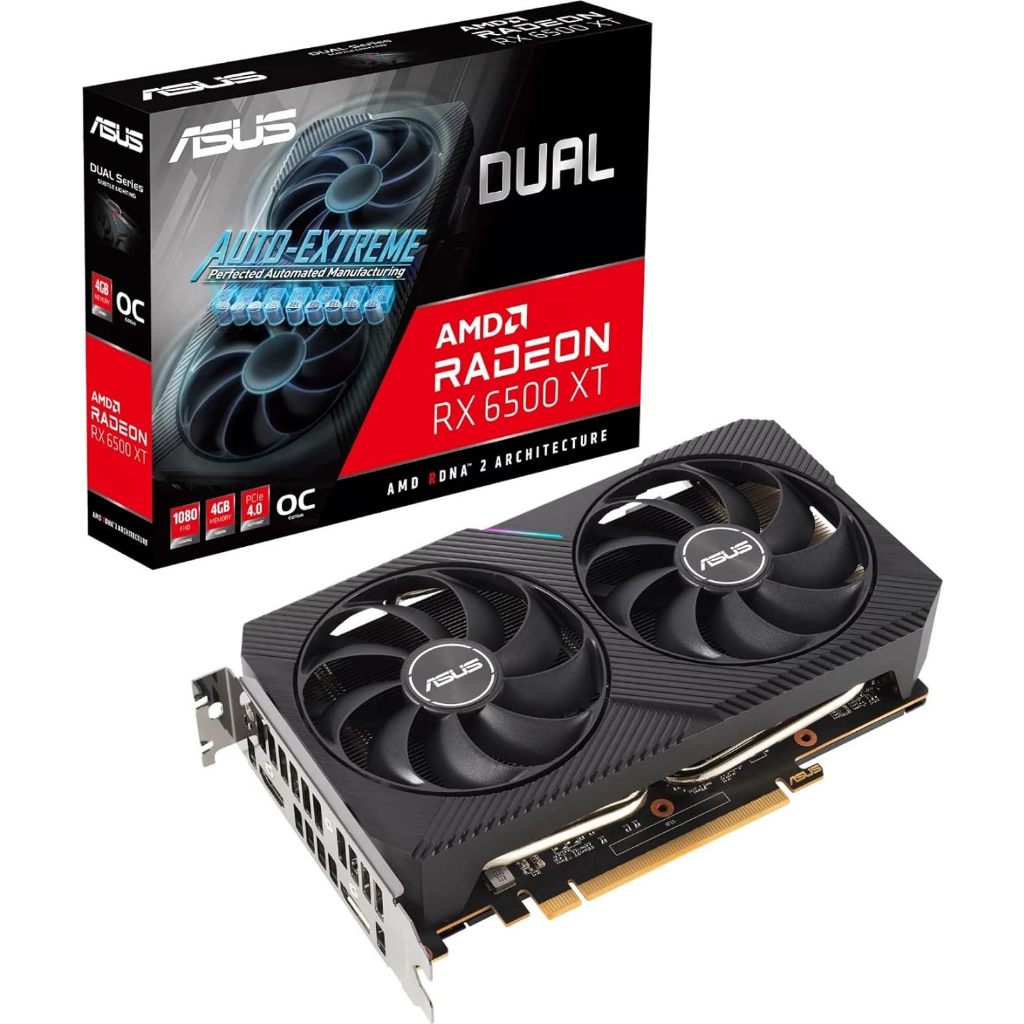 ASUS DUAL RX6500 XT Gaming OC 4GB DDR6