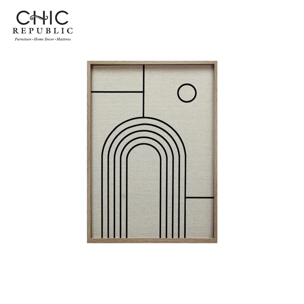 ภาพติดฝาผนัง CHIC REPUBLIC รุ่น HATHOR-C/50X70 สีไม้ธรรมชาติ/หลากสี_0