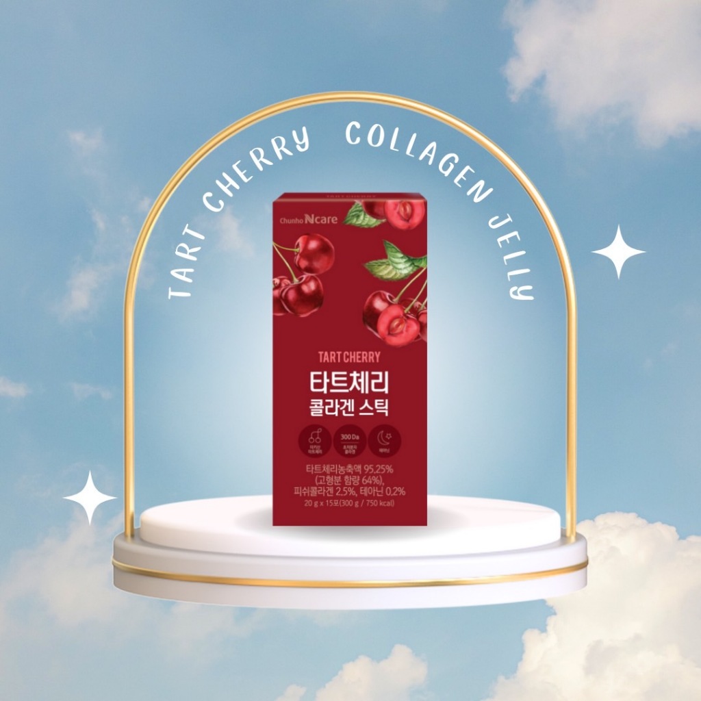💫𝐂𝐡𝐮𝐧𝐡𝐨𝐍𝐜𝐚𝐫𝐞 Tart Cherry Jelly Collagen 🍒 ทาร์ตเชอร์รี่ คอลลาเจน เจลลี่