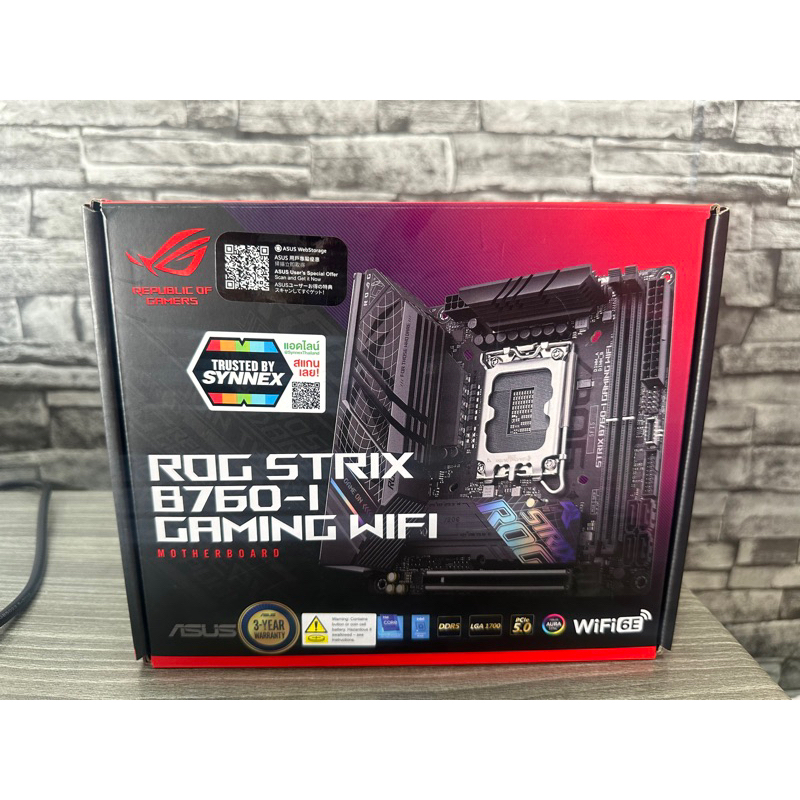เมนบอร์ด ASUS ROG STRIX B760-I GAMIBG WIFI DDR5 (Socket LGA 1700)
