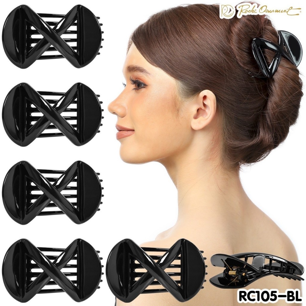 หนีบRC105 6ชิ้น (1แพ็คมี 6ชิ้น) กิ๊บหนีบผม หนีบผมอาบน้ำ เครื่องประดับผม กิ๊บติดผม หวีแปรง ยางรัดผม