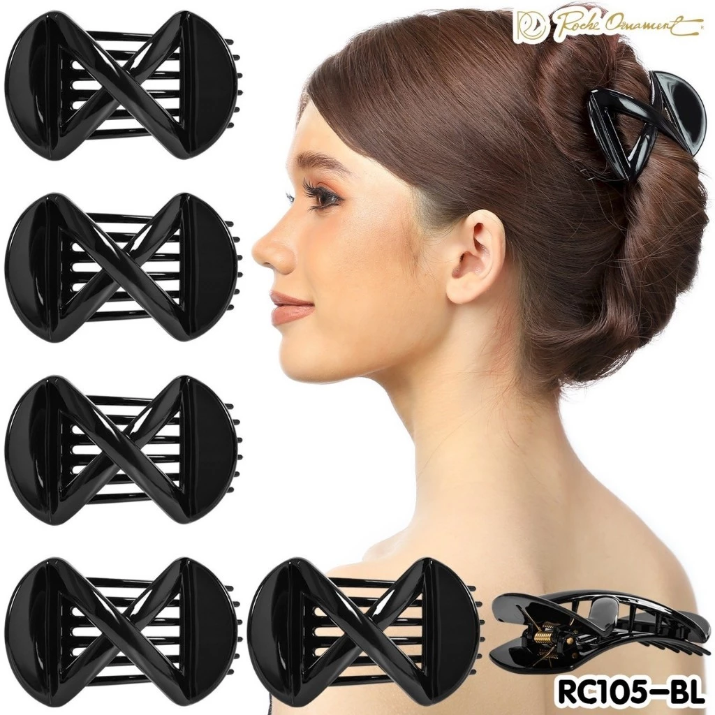 หนีบRC105 6ชิ้น (1แพ็คมี 6ชิ้น) กิ๊บหนีบผม หนีบผมอาบน้ำ เครื่องประดับผม กิ๊บติดผม หวีแปรง ยางรัดผม