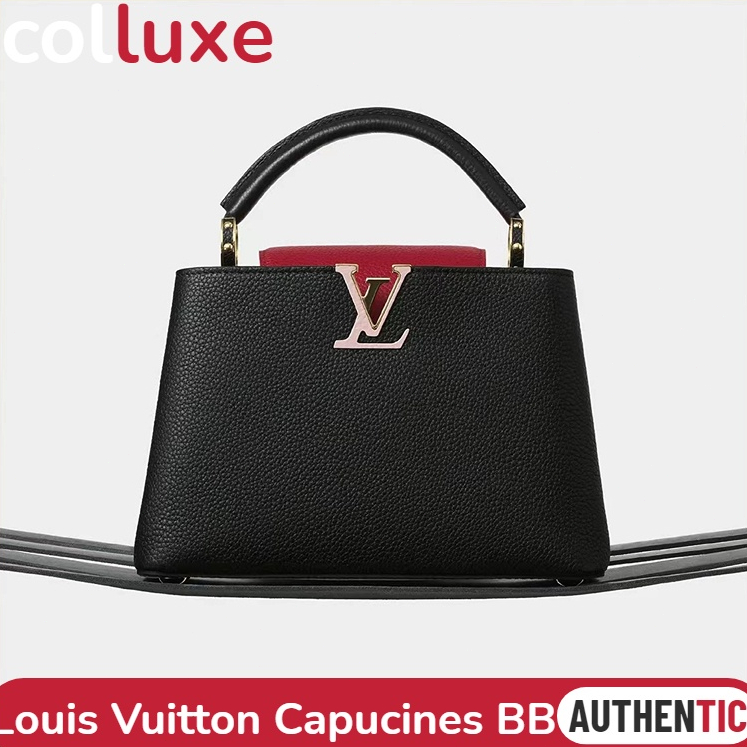 แบรนด์ใหม่และเป็นของแท้/หลุยส์วิตตอง Louis Vuitton Capucines BB สุภาพสตรี/กระเป๋าสะพายไหล่/กระเป๋าร่อซู้ล/กระเป๋าถือ