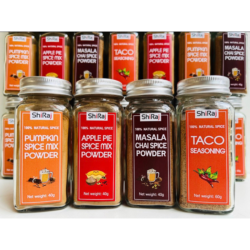 Must have set 4 Spice Blend เครื่องเทศ Pumpkin, Apple pie, Masala Chai, Taco Seasoning