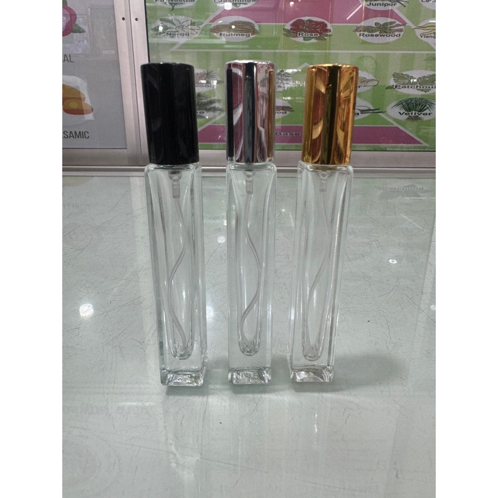 ขวดสเปรย์แก้ว ลูซี่ 10 ml. (ขวด+หัวสเปรย์+ฝาปิด) ขวดแก้วใส ขวดน้ำหอม ใช้บรรจุน้ำหอม และของเหลว ขวดรีฟิล สินค้าคุณภาพ