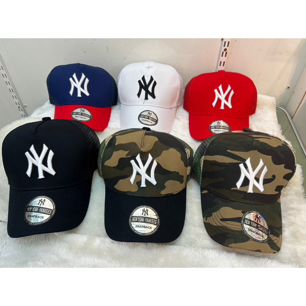 หมวก NY cap ตะข่าย มี 6 สี ! ปรับขนาดไซร์เองได้ ปรับไซร์ได้ถึง 59-64 cm