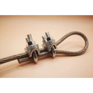 คลิปล็อคสลิง 5 มม. 4 ชิ้น 4 Pcs. Wire Rope Sling Clip for Wire Rope 5 mm. กิ๊ปจับสลิง 5 มม. 4 ชิ้น