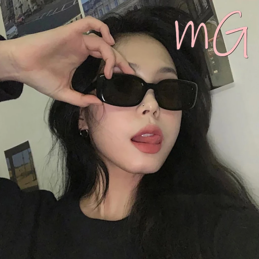 [ส่งจากกทม] My Girl 2023 ย่อหน้า แว่นตากันแดด Stylish Square กรอบแว่นตากันแดด Wild Square แว่นตาหญิง Unisex