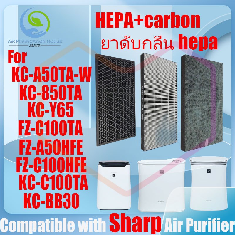 แผ่นกรอง ไส้กรองอากาศ sharp KC-A50TA-W、KC-850TA、KC-Y65、FZ-C100TA、FZ-A50HFE、FZ-C100HFE、KC-C100TA、KC-B