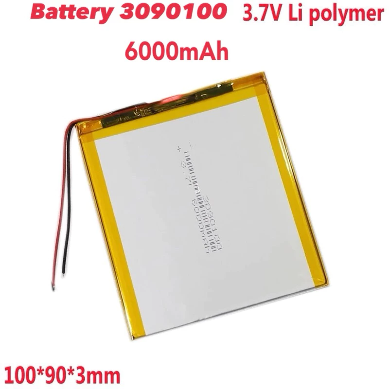 แบตเตอรี่ 3090100 3.7V 6000MAh แท็บเล็ต PC
