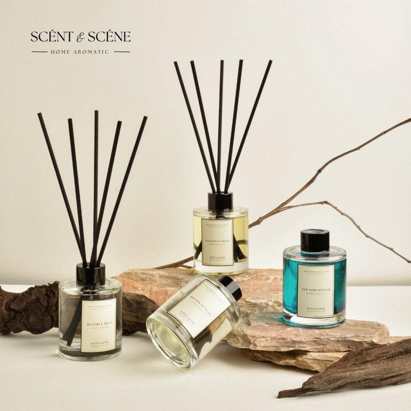 ก้านไม้หอมปรับอากาศ (Room Diffuser) ขนาด 100 ml. scentandscene ของขวัญ วันเกิด วันครบรอบ บ้าน หอม หรู