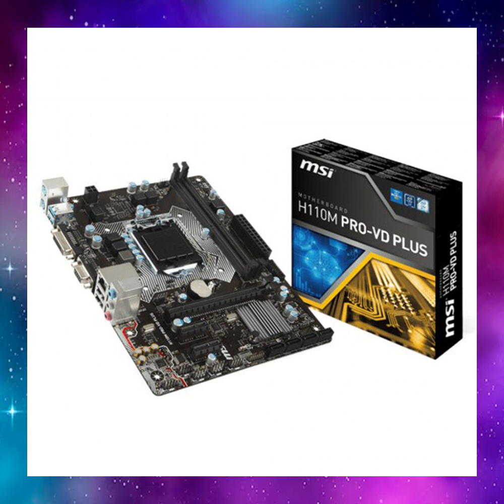 MAINBOARD (เมนบอร์ด) 1151 MSI H110M PRO-VD PLUS GEN6-7 ใช้งานได้ปกติ