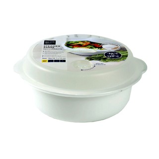ชามอุ่นอาหาร ชามไมโครเวฟ พร้อมฝาปิดและถาดรอง ความจุ 2.2 ลิตร แบรนด์ Micron Ware รุ่น 5096