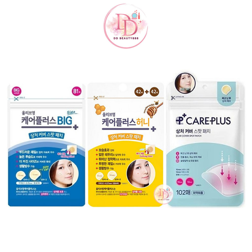 แผ่นแปะสิว แผ่นดูดสิว Olive Young Care Plus Spot Patch