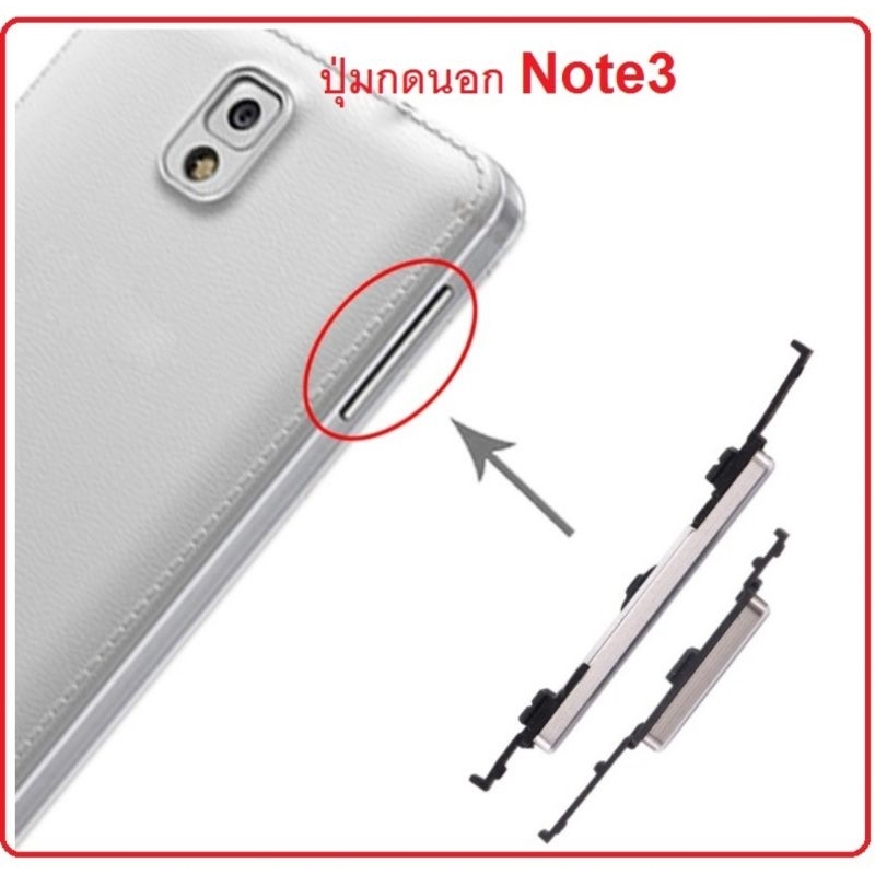 ปุ่มสวิตนอก samsung note3  ปุ่มเปิดปิด+เพิ่ม-ลดเสียง