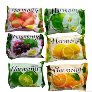 สบู่ สบู่ก้อน Harmony แพ็ค 10 ก้อน ฮาร์โมนี่ สบู่ผลไม้ สารสก…