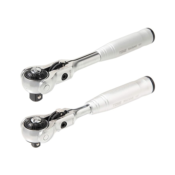 TONE Short swivel ratchet handle (hold type) RH2VHS Drive 6.35mm / RH3VHS Drive 9.5mm
