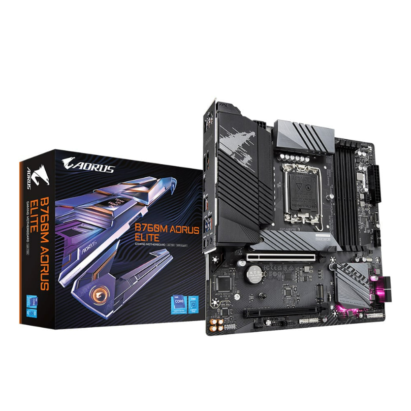 MAINBOARD (เมนบอร์ด) GIGABYTE B760M AORUS ELITE (REV. 1.1) (DDR5) (SOCKET LGA 1700) (MICRO-ATX)