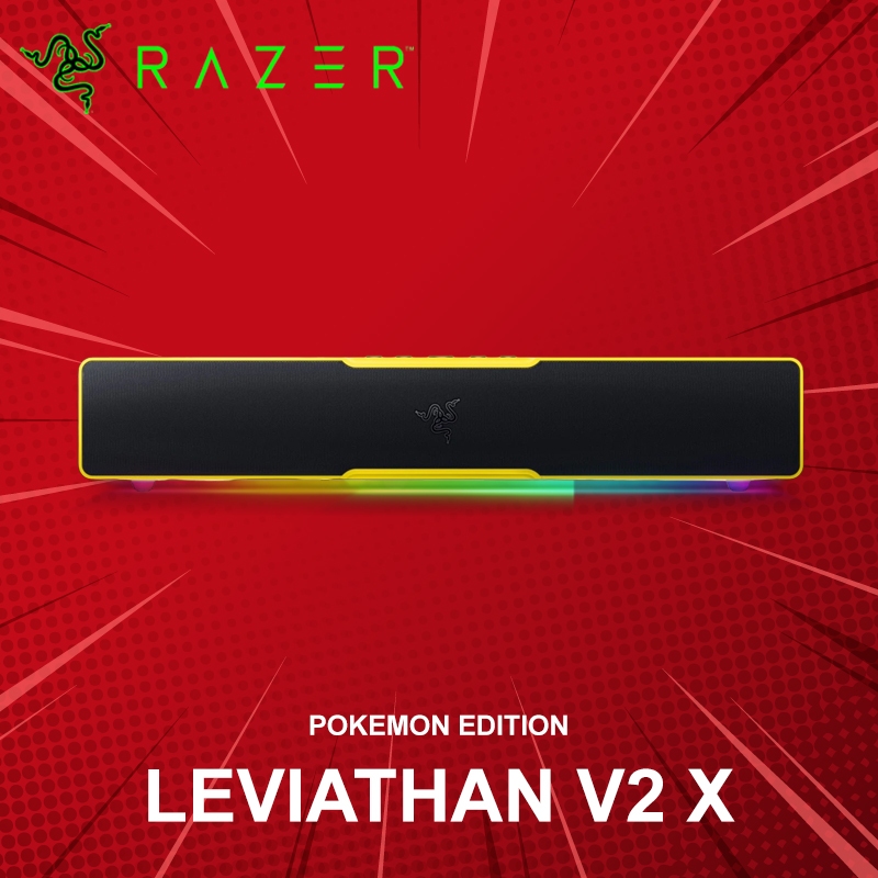 ซาวด์บาร์เกมมิ่ง Razer Leviathan V2 X Pokemon Edition ประกันศูนย์ 1 ปี