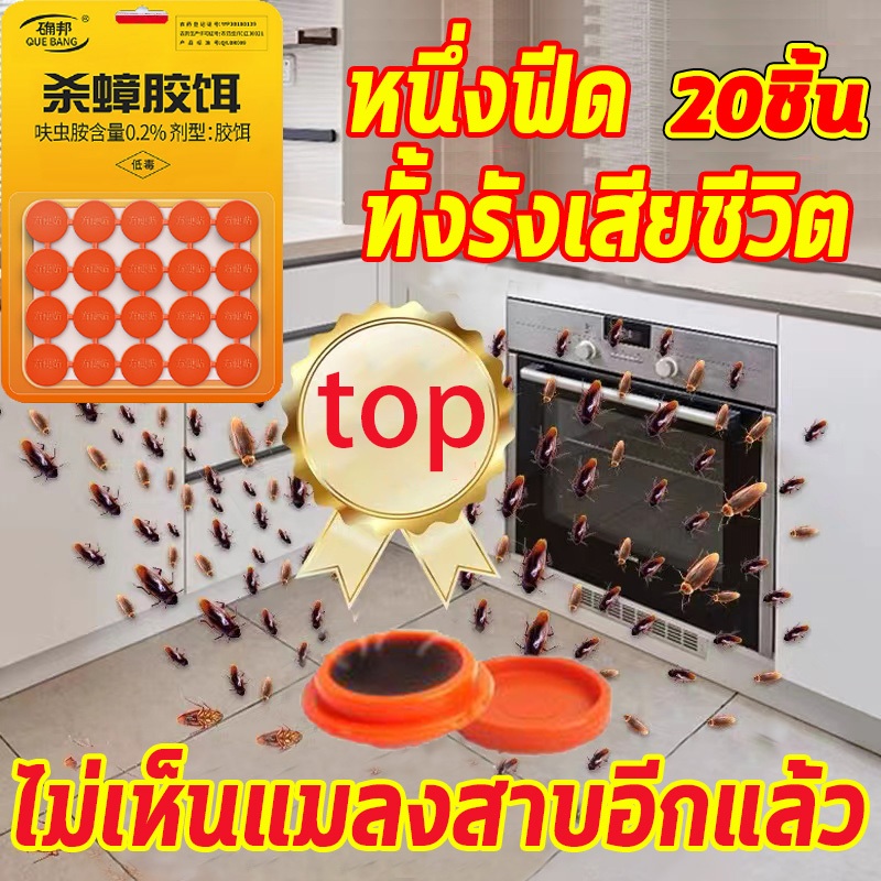 ขายร้อน ยาฆ่าแมลงสาบ กำจัดแมลงสาบทั้งหมด ฆ่าแมลงสาบอย่างมีประสิทธิภาพ จับแมลงสาบง่ายๆ เจลกําจัดแมลงสาบ 20ชิ้น