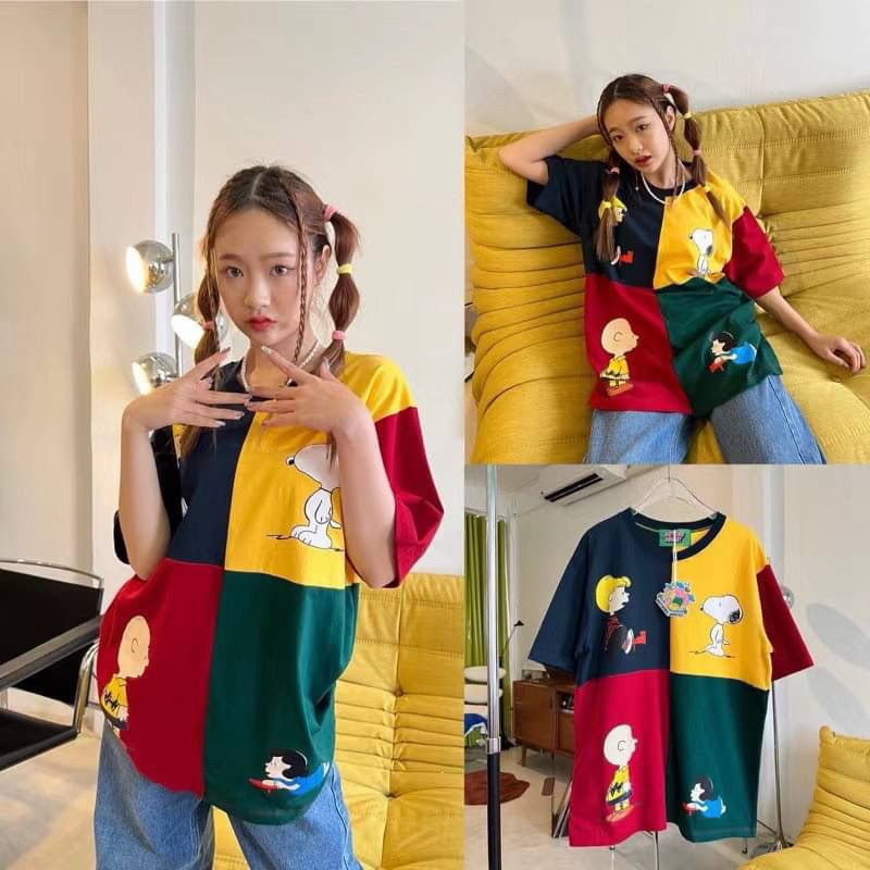 พร้อมส่ง เสื้อยืดลายสนูปปี้