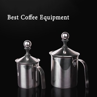 พร้อมส่ง｜ถ้วยตีฟองนม ตีฟองนม Milk Creamer Foamer Stainless เ…