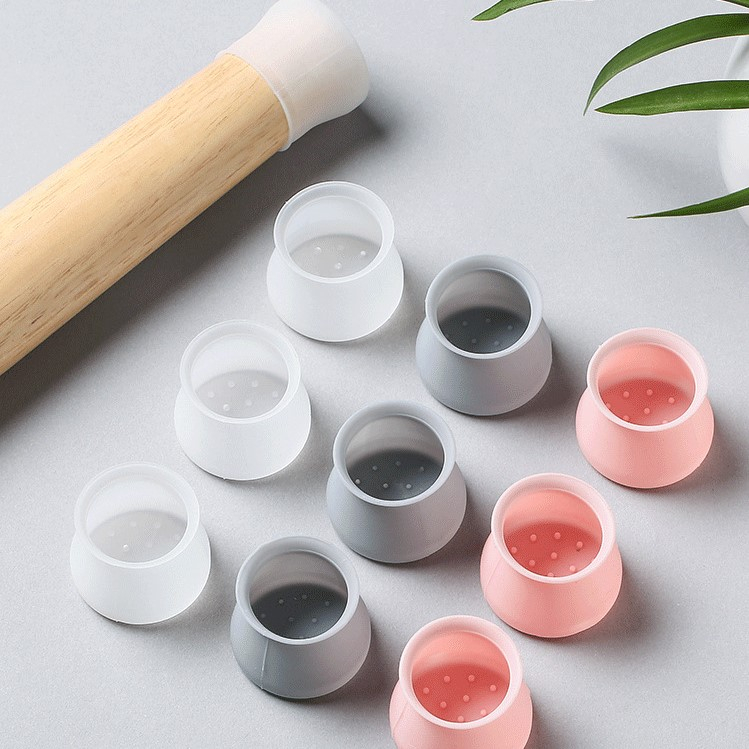 *พร้อมส่ง]* ยางรองขาโต๊ะ ยางรองขาเก้าอี้ ยางซิลิโคนขาเก้าอี้ ซิลิโคนกันลื่น มีให้เลือก 2 สี ราคา/4ชิ้น
