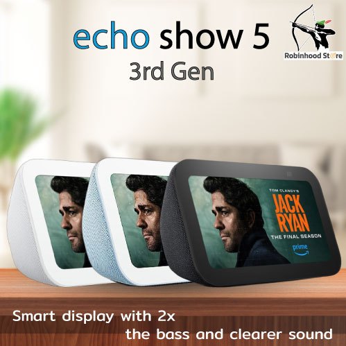 Amazon Echo Show 5 Gen3 ลำโพงอัจฉริยะ Alexa พร้อมหน้าจอสัมผัส