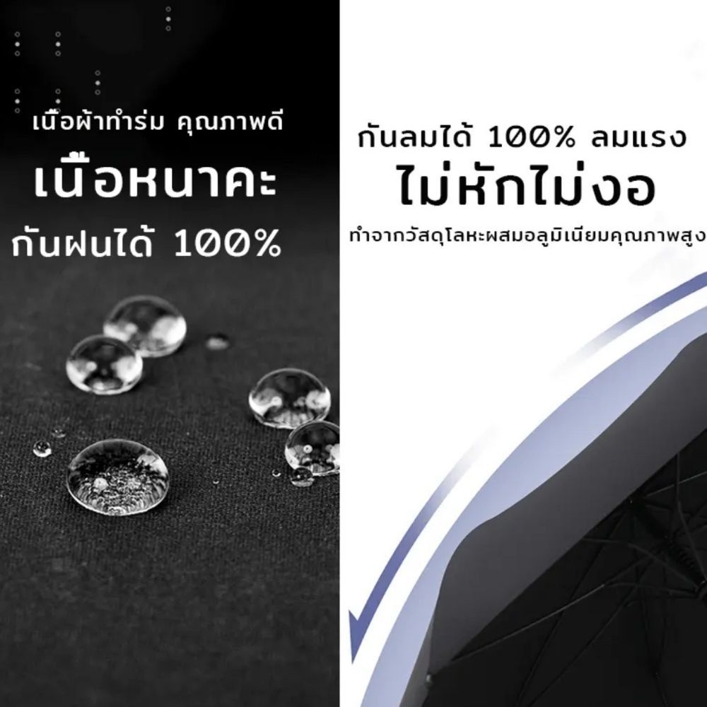 [No.2974] ร่มกันUV ร่มพับขนาดใหญ่ พับได้ กันฝนได้มากถึง 4 คน กันแดด ร่มกันฝน กันยูวี ร่มกอล์ฟ 120*95 ซม รูปที่ 4