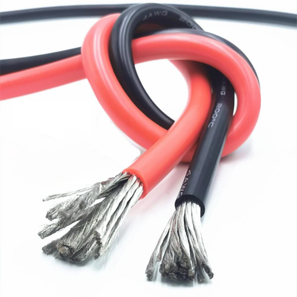 สายไฟซิลิโคนแท้ (Silicone cable) ขนาด 16 AWG รองรับกระแสไฟ 35 A