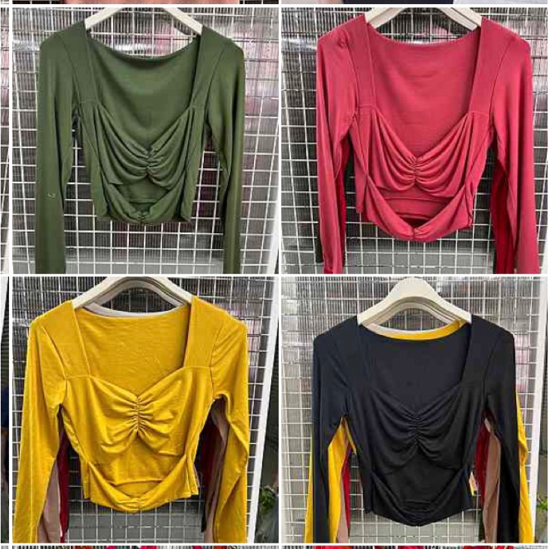 เสื้อเรย่อนคอหัวใจน่ารักมากกกก ยืดใส่สบาย อกยืดได้ถึง 36 ยาว 14 - รูปที่ 4