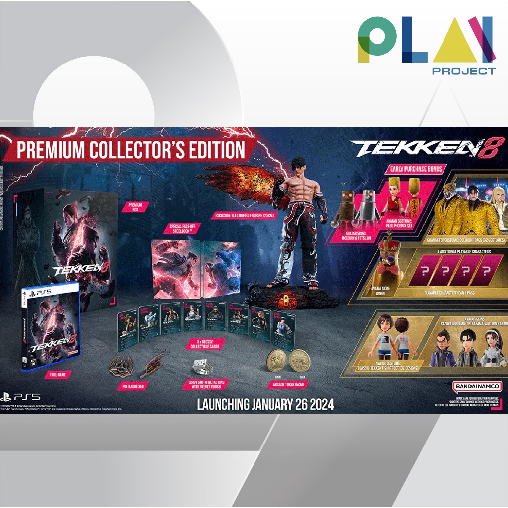 [ลดสูงสุด 1,000.- เก็บโค้ดในแชท] [PS5] [มือ1] Tekken 8 Premium Collector's Edition [เกมPs5]