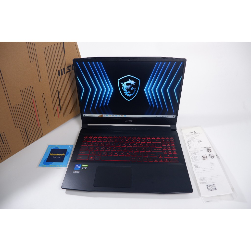 MSI GF66 Katana i7-12650H RTX-3050Ti Ram8 SSD512 จอ15.6 144Hz สเปคสูง อุปกรณ์ครบกล่อง ประกันศูนย์202