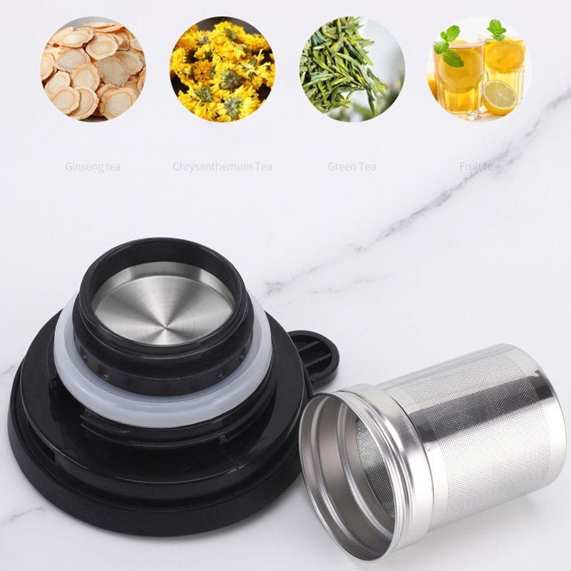 [C061]กาน้ําชาเก็บความร้อน สแตนเลส มี ที่กรอง ขนาดพกพา 800 มล. มีให้เลือก 2สี - รูปที่ 4