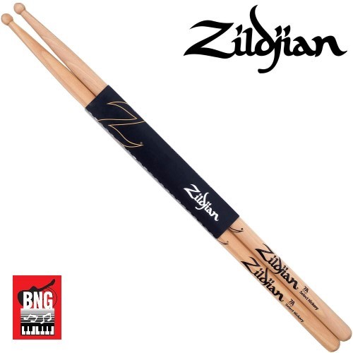 ไม้กลอง ZILDJIAN 5A Hickory สีไม้ สำหรับกลองชุด