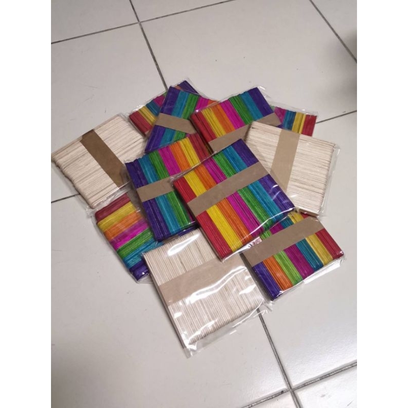 ไม้ไอศกรีม#ไม้ไอติมใช้งานประดิษฐ์(DIY)​ ต่อ1แพ็ค