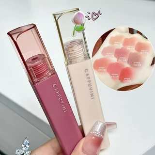 L400 Cappuvini ลิปสติก เนื้อแมตต์กํามะหยี่ เนื้อนุ่มละมุน เบลอปากสวย ให้ความชุ่มชื้น ติดทนนาน