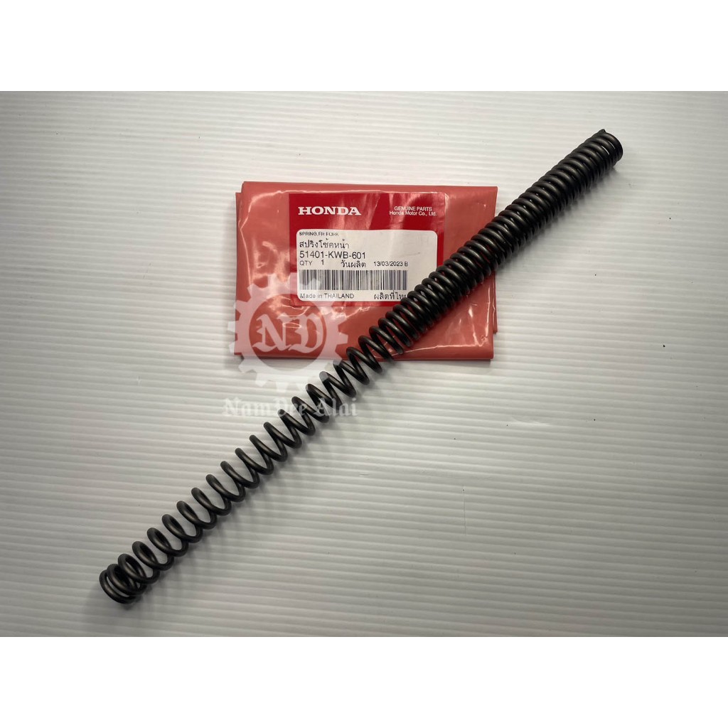*+สปริงโช๊คหน้า  WAVE 110-I (51401-KWB-601) HONDA แท้ศูนย์